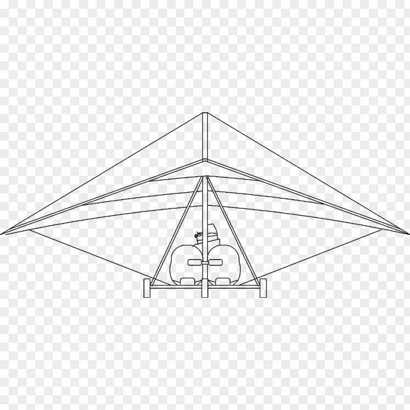 Hang-glider Triangle Point Symmetry PNG
