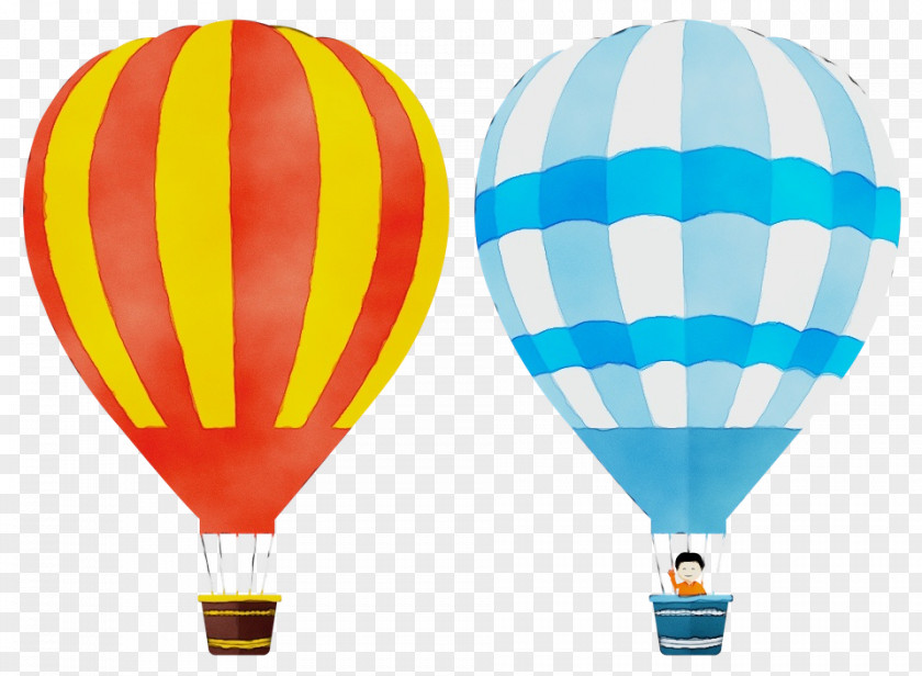 Recreation Aerostat Hot Air Balloon Watercolor PNG
