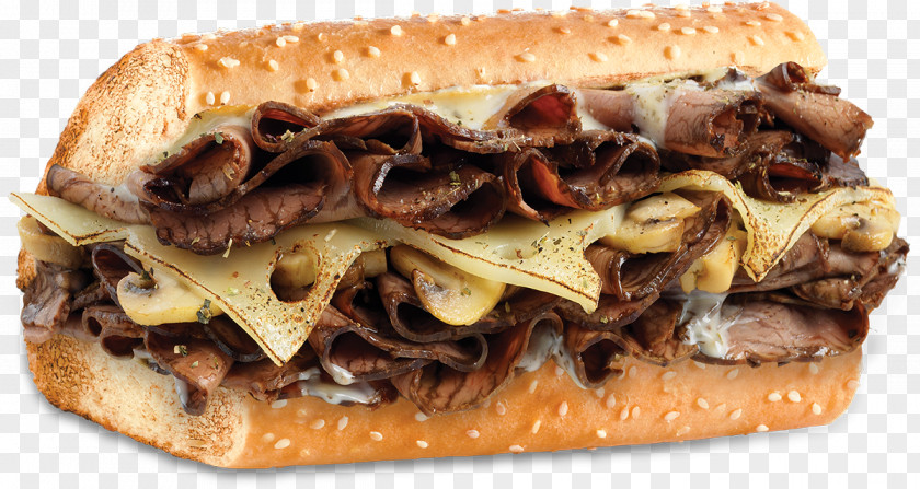 Beef Steak Submarine Sandwich Roast Patty Melt Swiss PNG