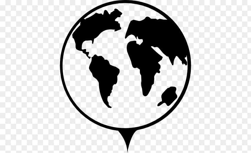 Globe World Map Projection PNG