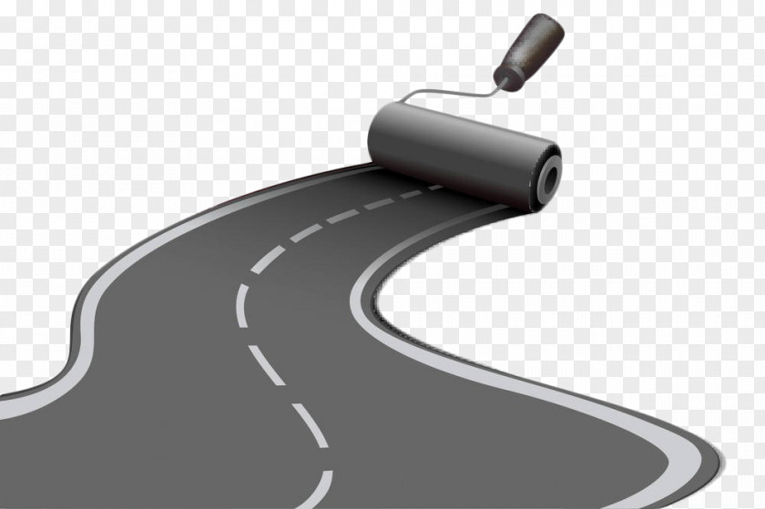 Gray Paint Road Clip Art PNG