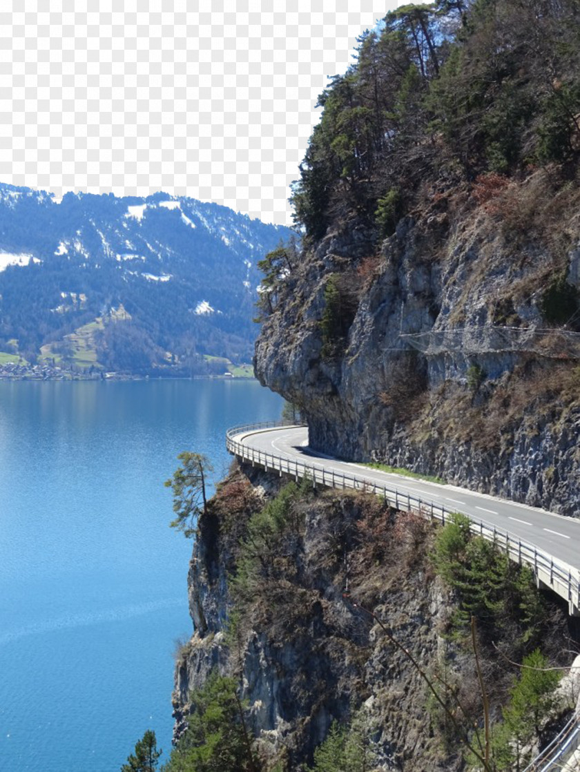 Winding Road Alps Highway Photography PNG