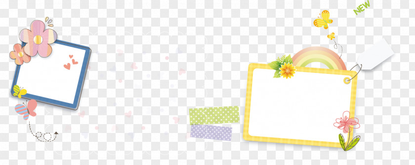 Beautiful Tag Background Material PNG