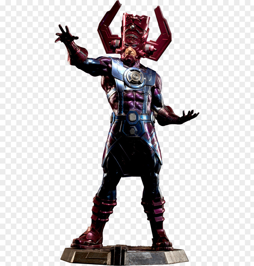 Marvel Toy Spider-Man Thanos Galactus Silver Surfer Statue PNG