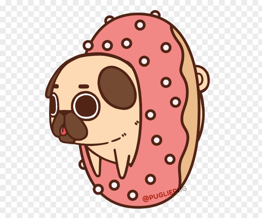 Puppy Pug Bulldog Donuts Fawn PNG