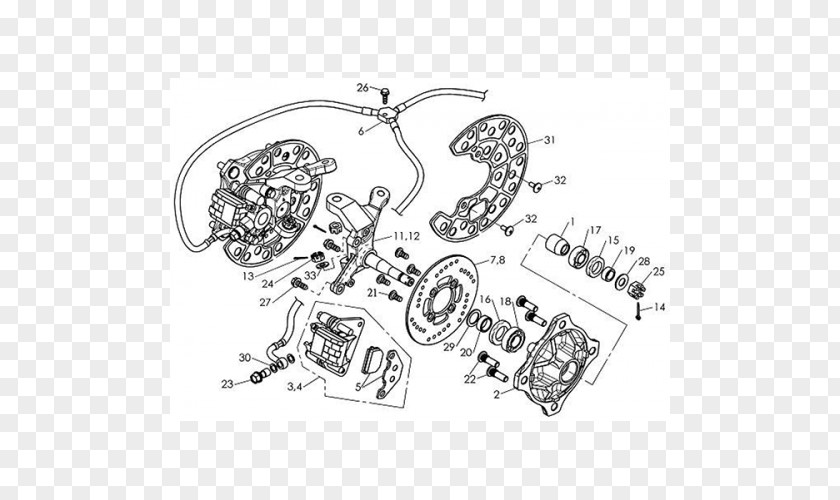 Car Axle Wheel Brake Clutch PNG