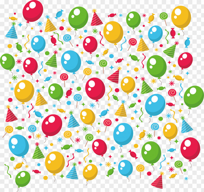 Dazzling Balloons Balloon Pattern PNG