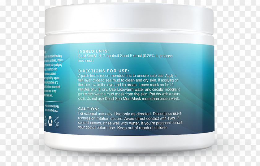 Foxbrim Dead Sea Mud Mask Skin Cream Face PNG