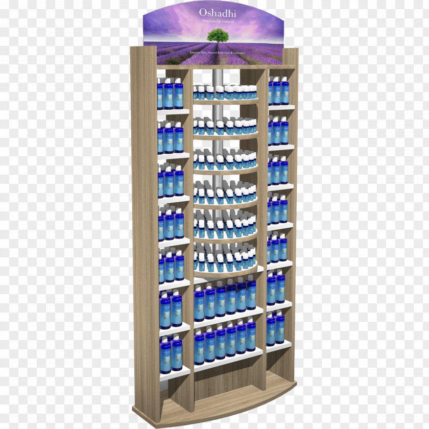 Glass Shelf Display Case PNG