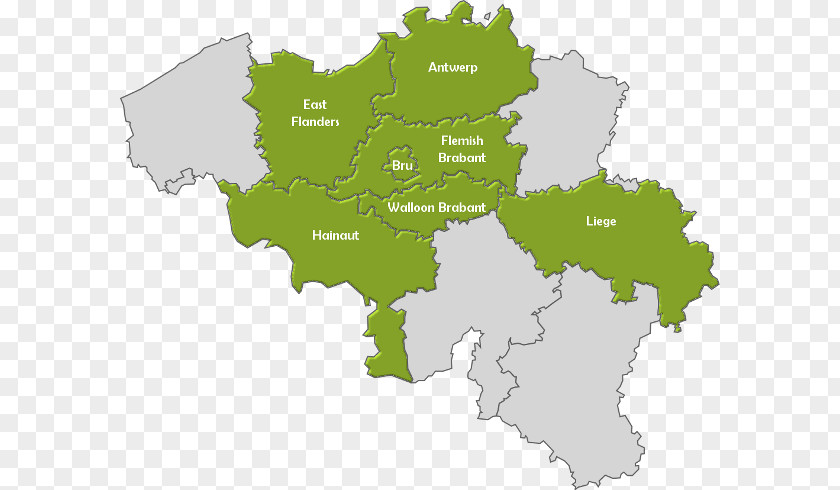 Map Provinces Of Belgium Antwerp Vector Graphics PNG