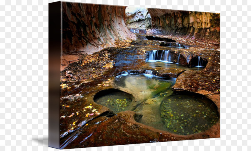 Subway Inside Water Resources Waterfall State Park Stock Photography PNG