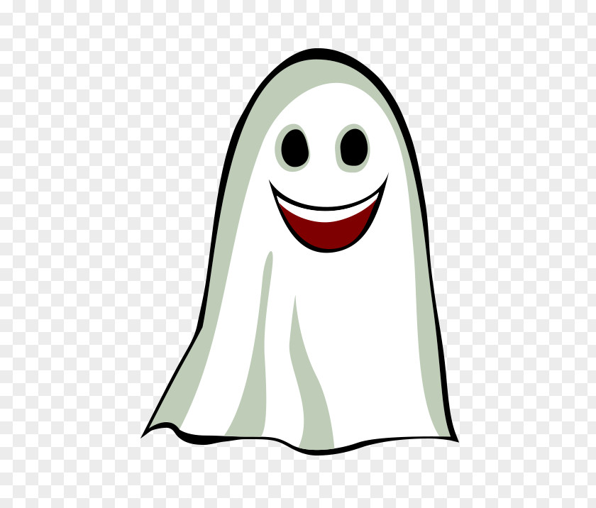 Vector Cartoon Happy Ghost Halloween Witch PNG