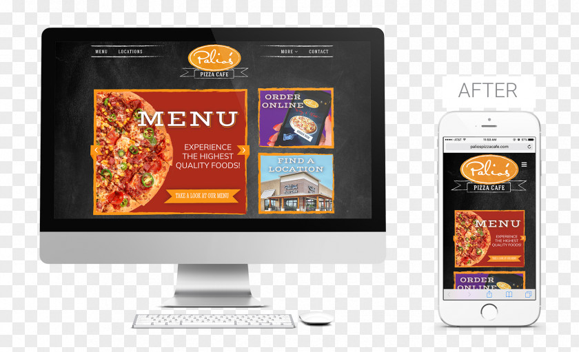 Web Design Pizza Cafe PNG