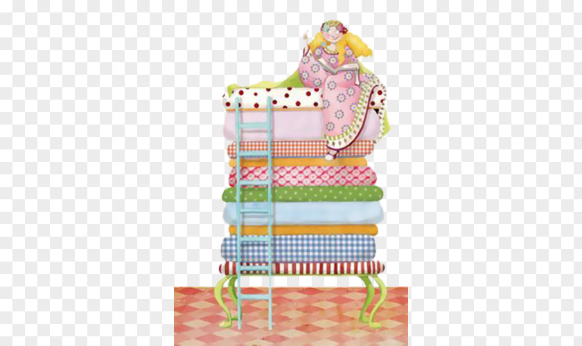 Cartoon Illustration Of Princess And Pea The Village Playbox PNG