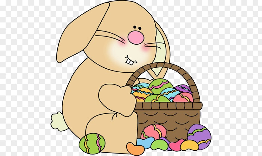 Easter Bunny Basket Rabbit PNG