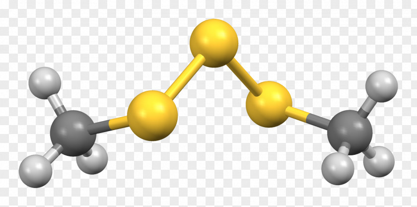 Hydrogen Dimethyl Sulfide Trisulfide Ball-and-stick Model Molecular PNG