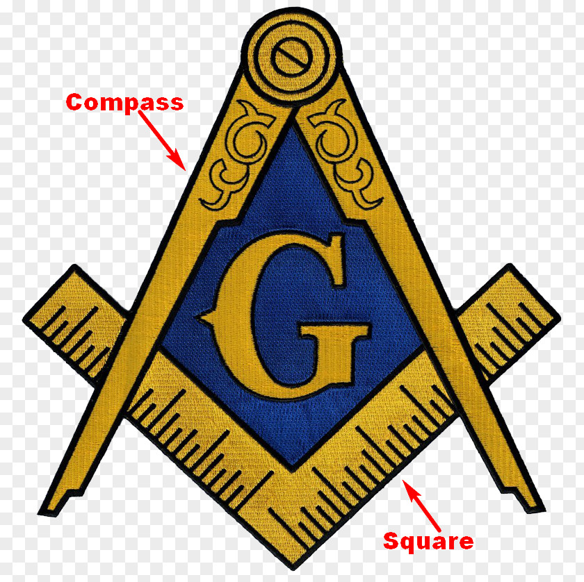 Mason Freemasonry Square And Compasses Embroidered Patch Iron-on Masonic Lodge PNG