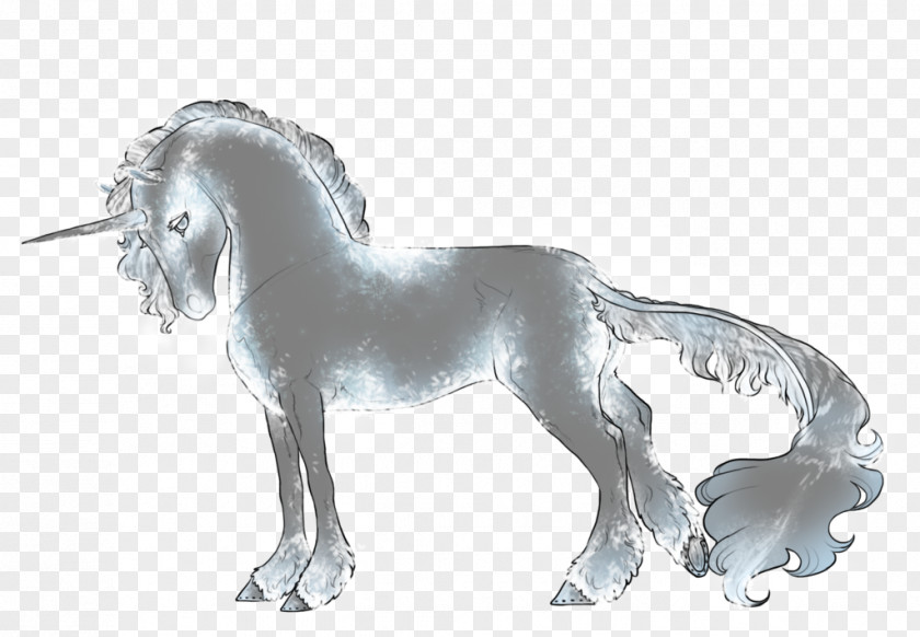 Mustang Unicorn Pack Animal Freikörperkultur Line Art PNG