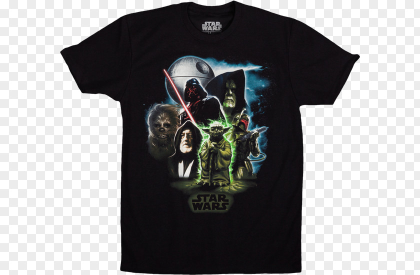 T-shirt Yoda Anakin Skywalker Stormtrooper Obi-Wan Kenobi PNG