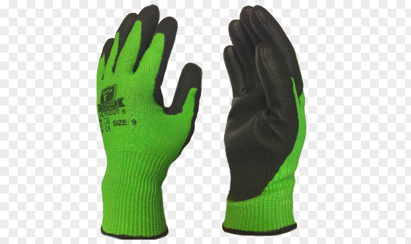 Traffic Light Cut-resistant Gloves Latex Green Polyurethane PNG