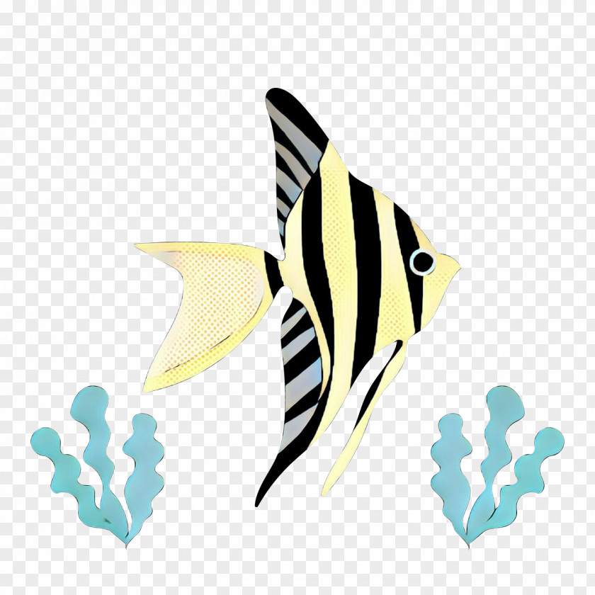 Animal Figure Butterflyfish Coral Reef Background PNG