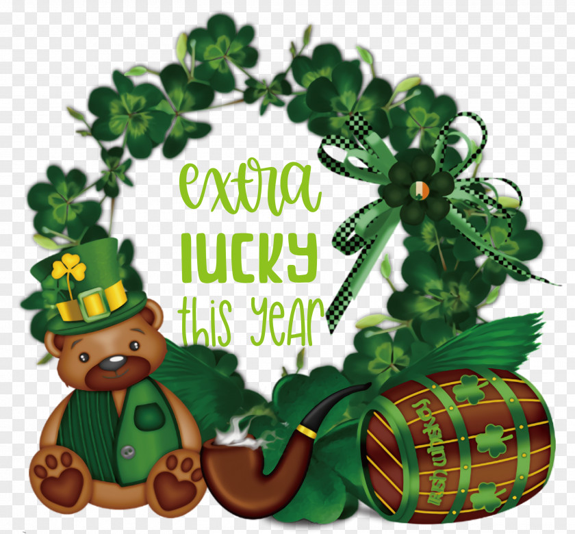 Saint Patrick Patricks Day Extra Lucky PNG