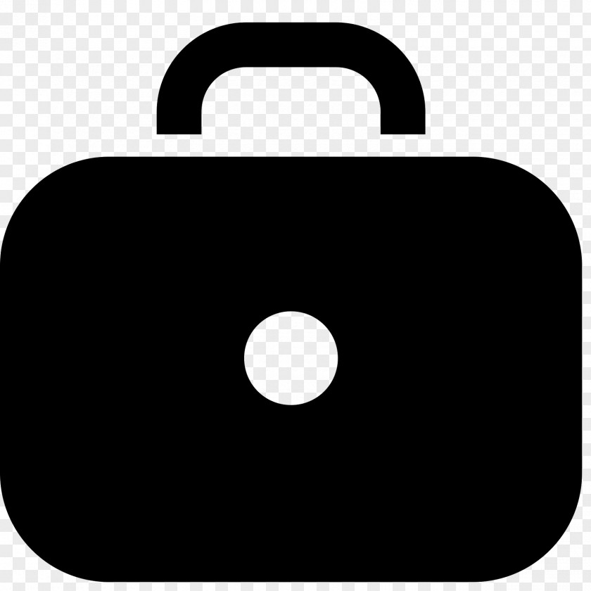 Briefcase Black & White Handbag PNG