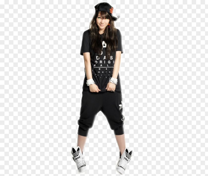Jeans T-shirt Fashion 2NE1 Hairstyle PNG