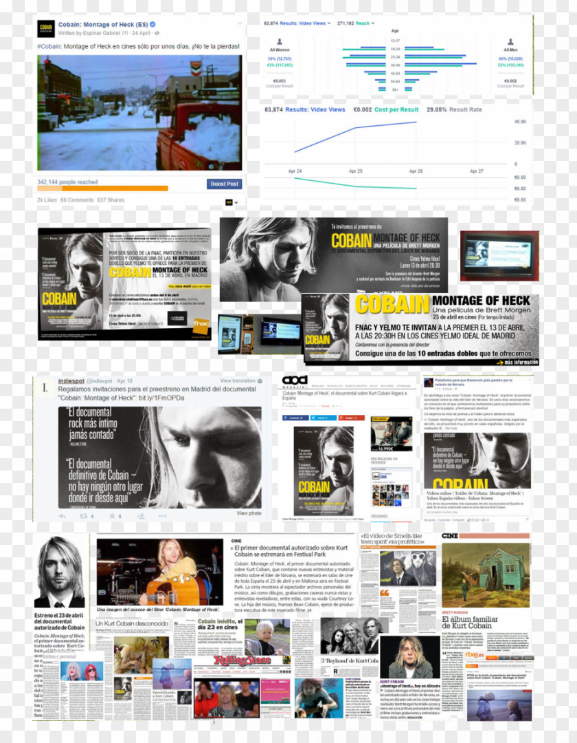 Kurt Cobain Montage Of Heck Web Page Display Advertising Brand Multimedia PNG