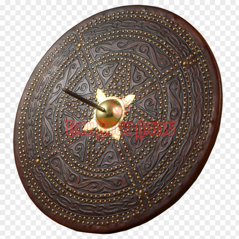 Medieval Wooden Shield Culloden Targe Bronze Copper PNG