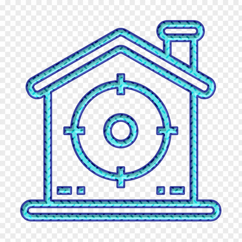 Real Estate Icon Home Target PNG