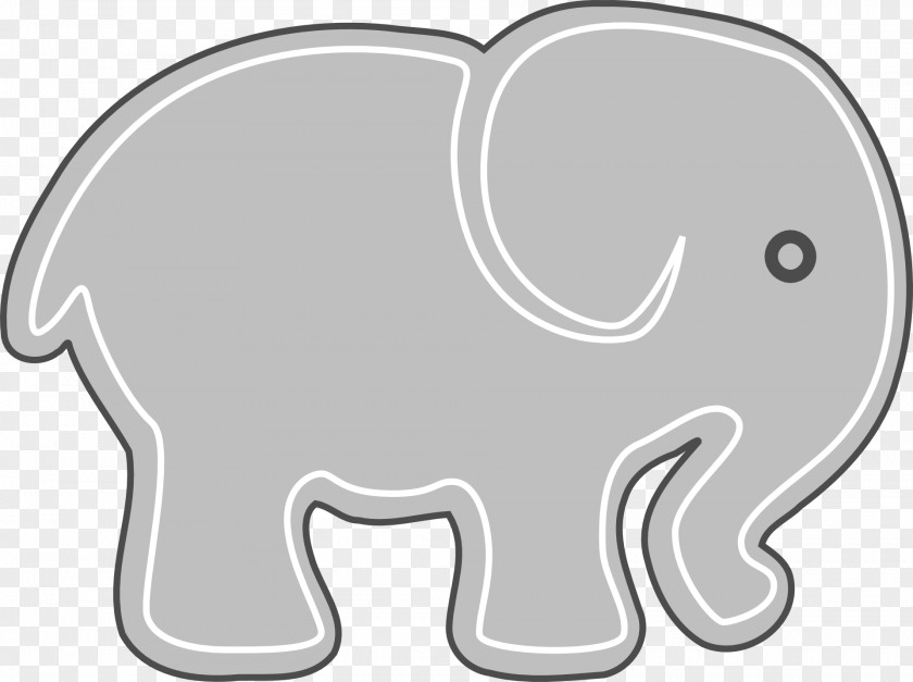 Safari Elephant Drawing PNG