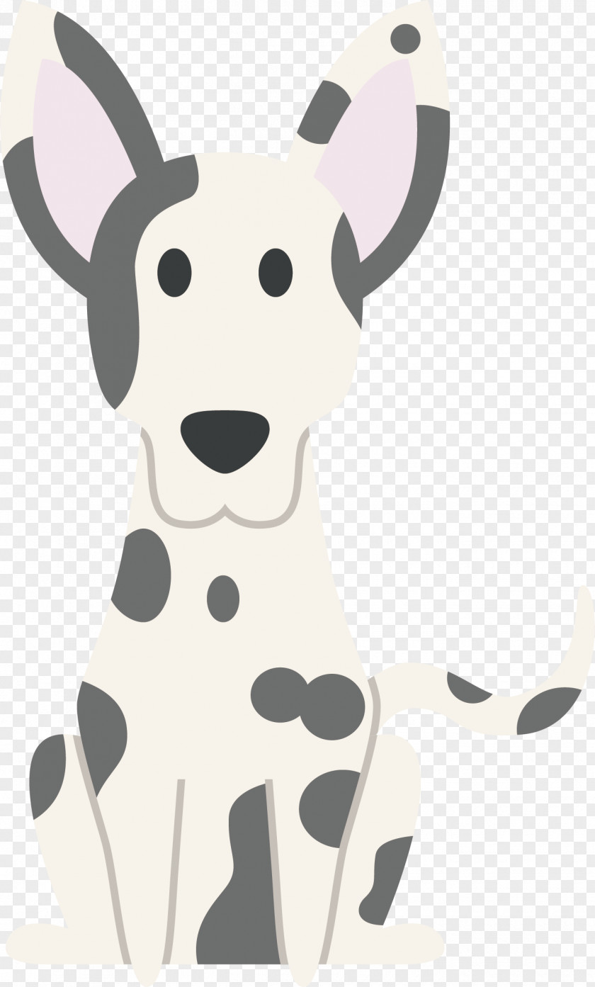Black And White Dog Vector Dalmatian Benji Puppy Breed PNG