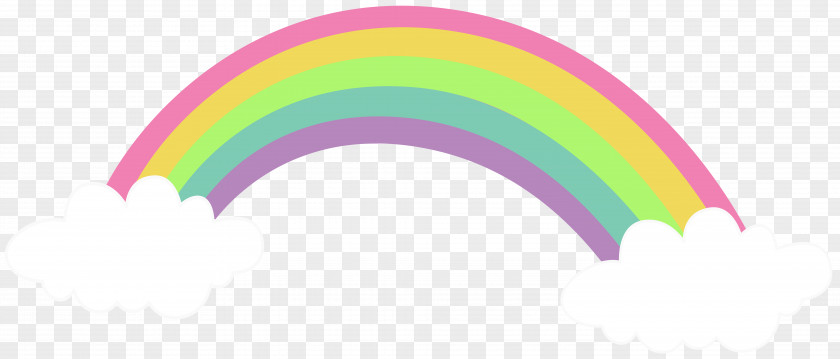 Rainbow Forest Clip Art Pink M Line PNG