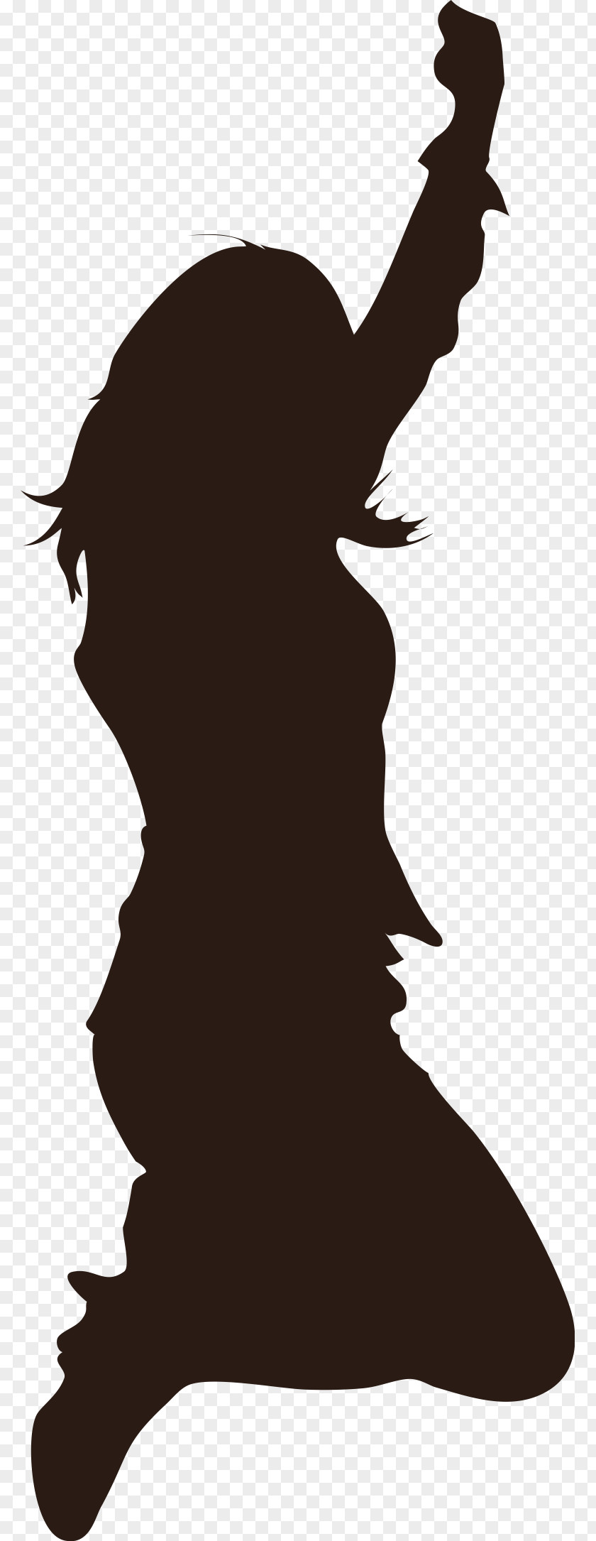 Woman Jumping Silhouette Drawing Portrait Fit For You Exeter PNG