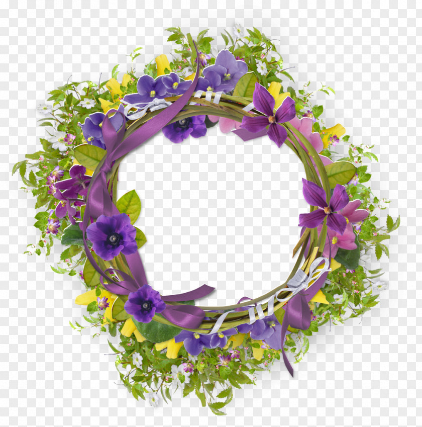 Flower Floral Design Wreath PNG