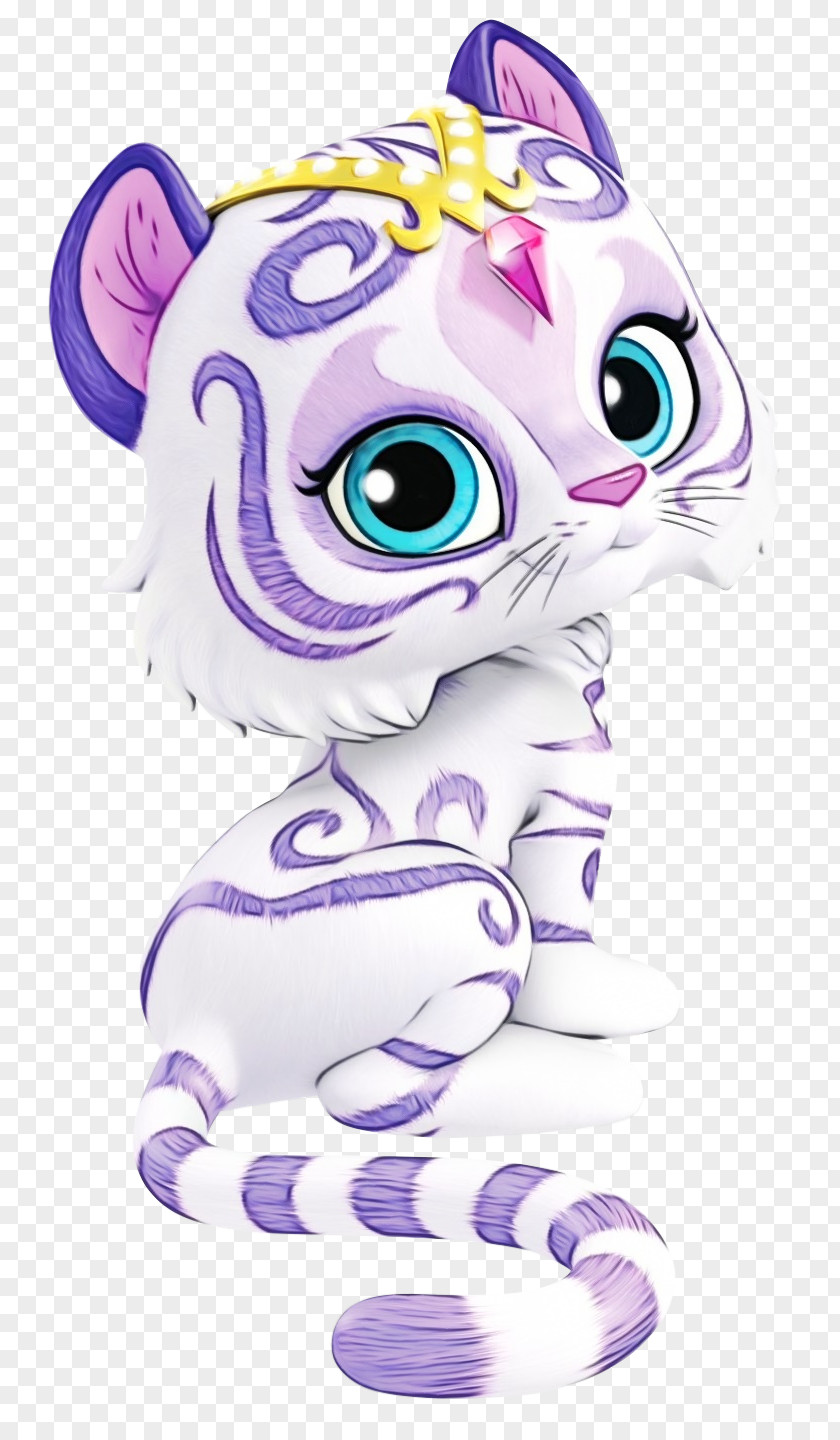 Violet Cartoon Cat And Dog PNG