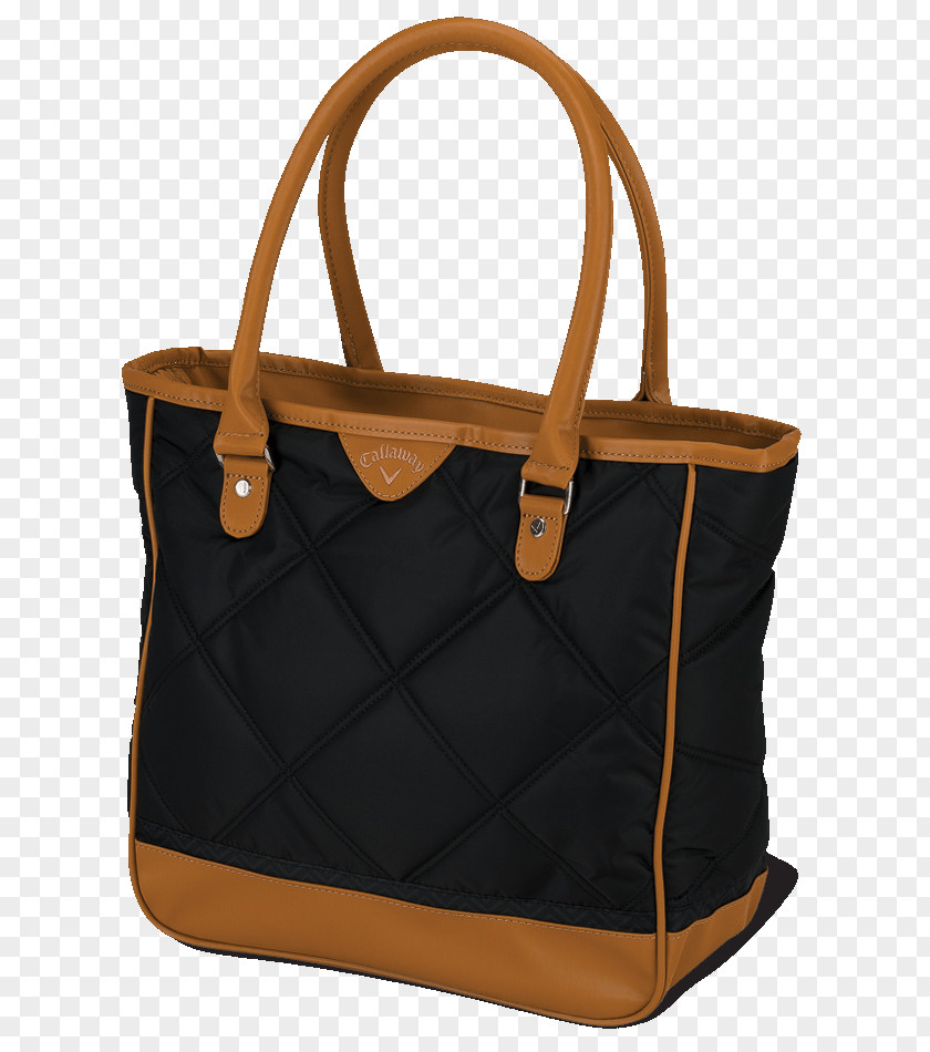 Brown Bag Tote Handbag Nylon Zipper Pocket PNG