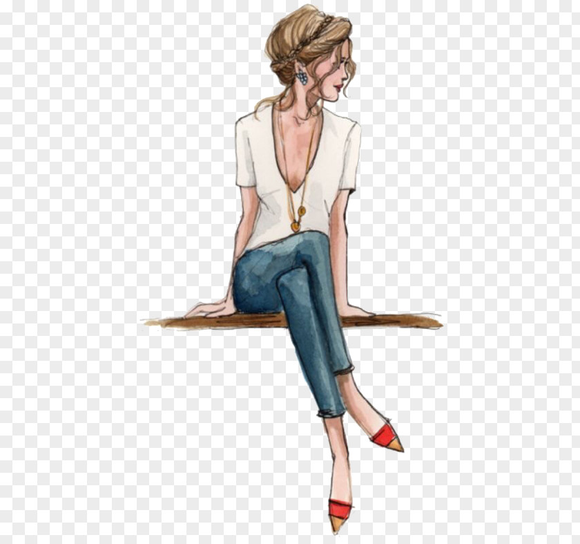 Fashion Sketch Illustration Drawing PNG