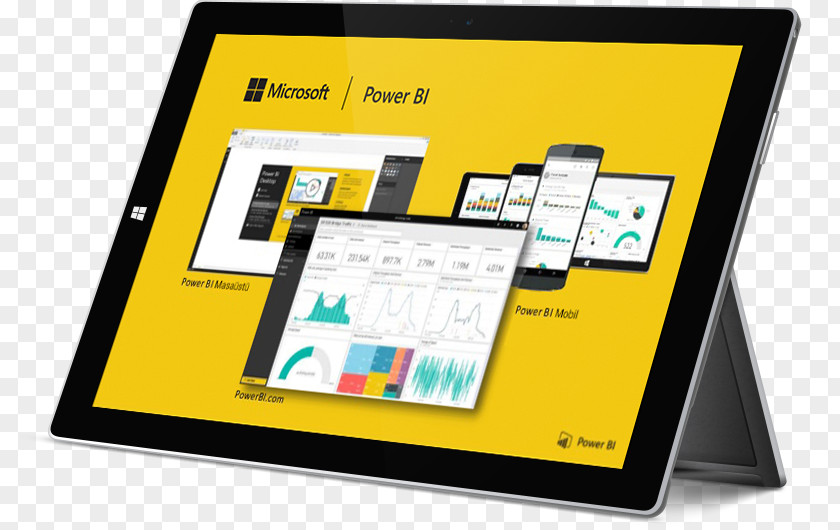 Power BI Dashboard Templates Display Device Multimedia Advertising Brand PNG