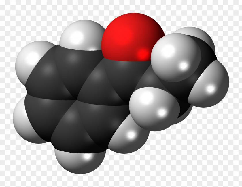 Propiophenone Molecule Chemistry Ball-and-stick Model Methyl Cinnamate Space-filling PNG