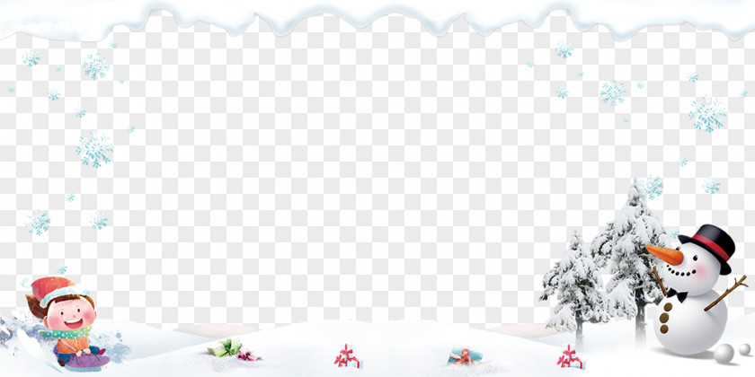 Creative Christmas Poster Snowman PNG