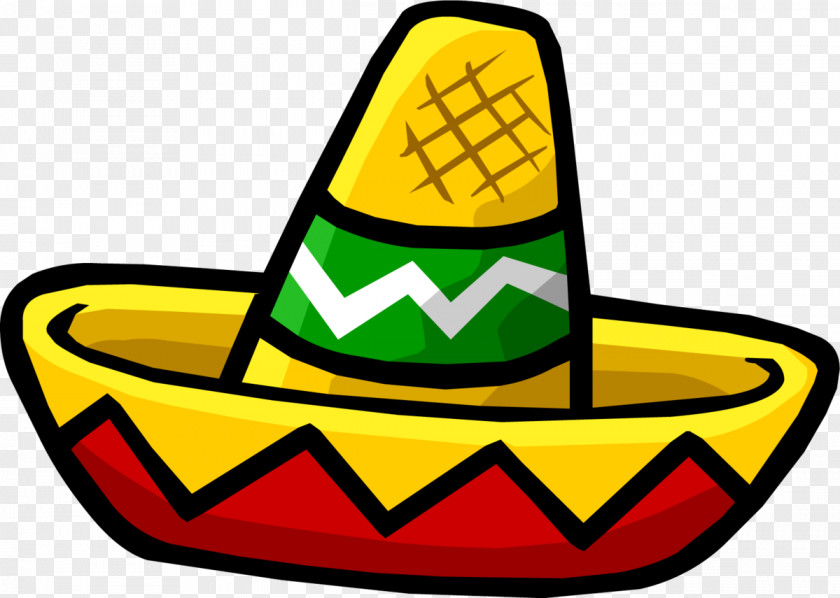 Mexican Club Penguin Sombrero Cuisine Hat Clip Art PNG