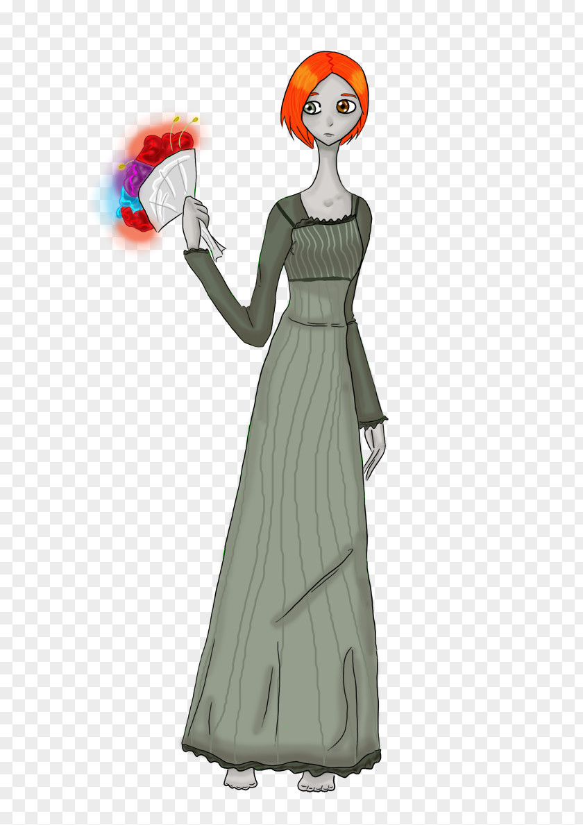 Olive Drawing Gown Cartoon Shoulder Character PNG