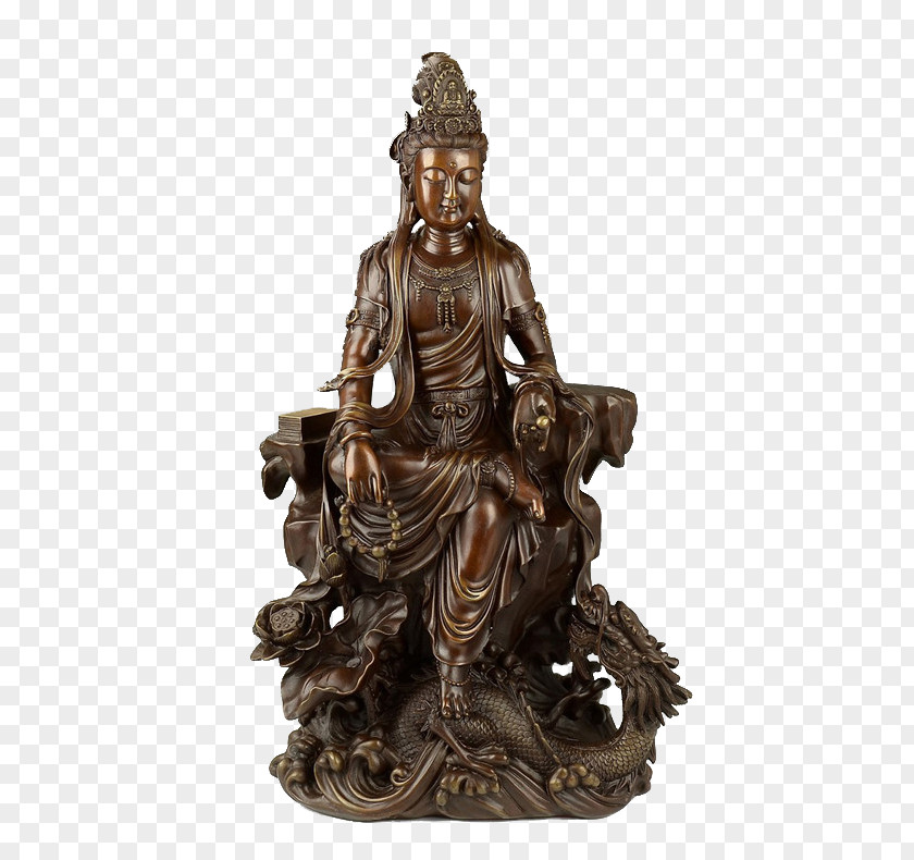 Riding A Dragon Statue Of Goddess Mercy Guan Yin The South Sea Sanya Tian Tan Buddha Guanyin Buddharupa PNG