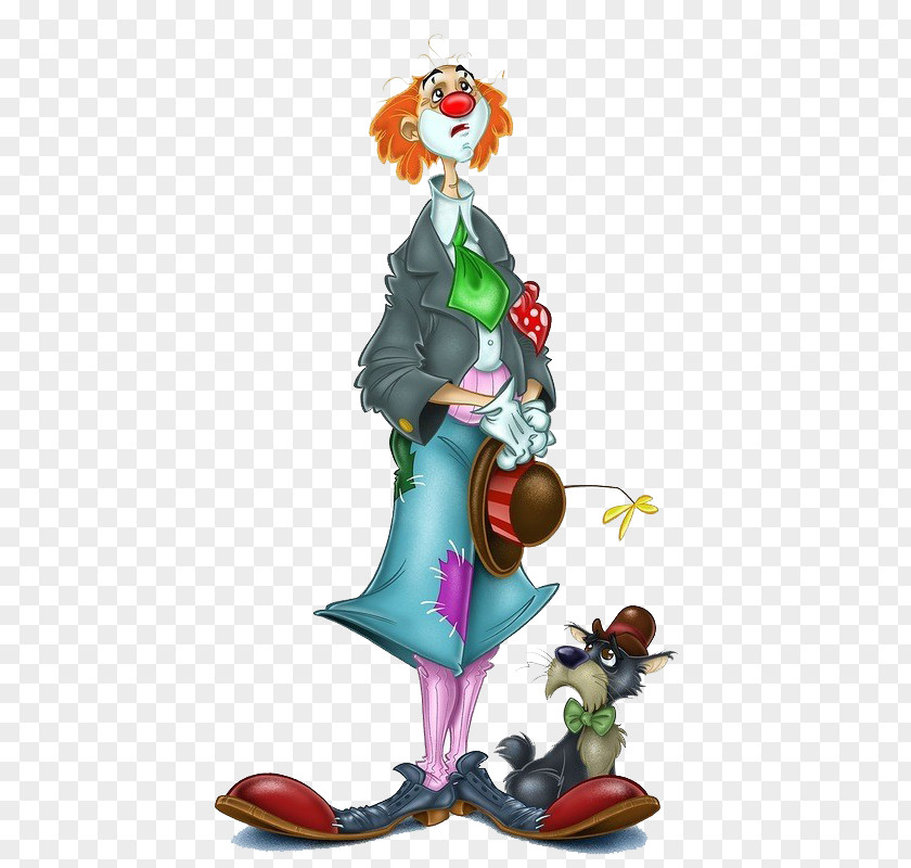 A Clown Pierrot Circus Illustrator PNG