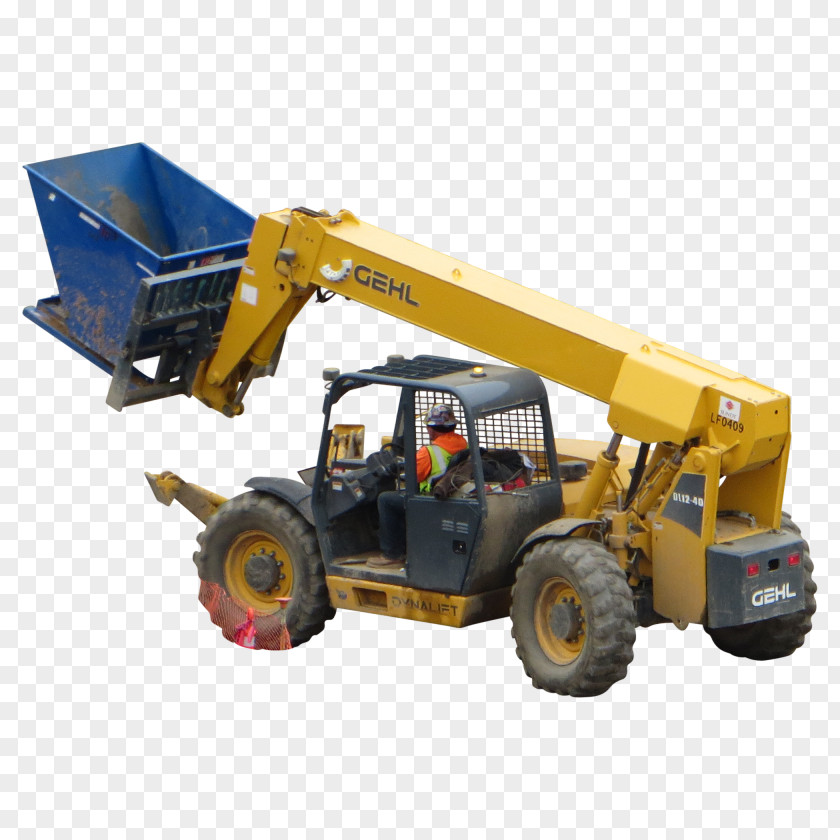 Bulldozer Heavy Machinery Architectural Engineering Crane PNG