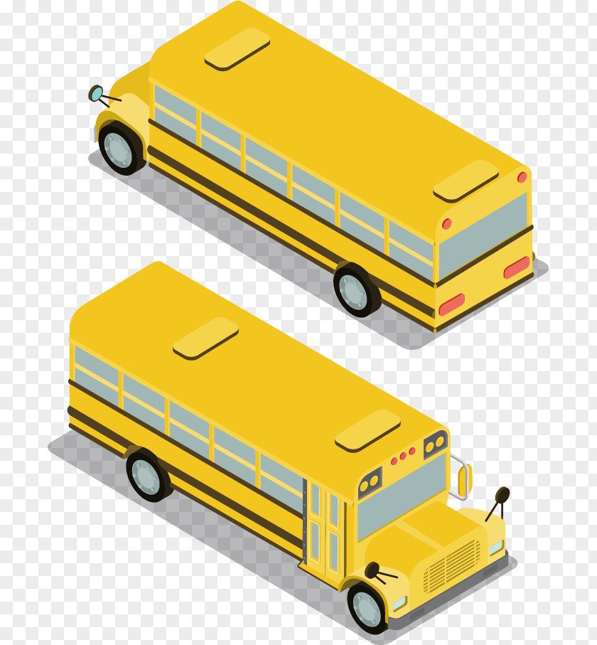 Bus School Yellow PNG