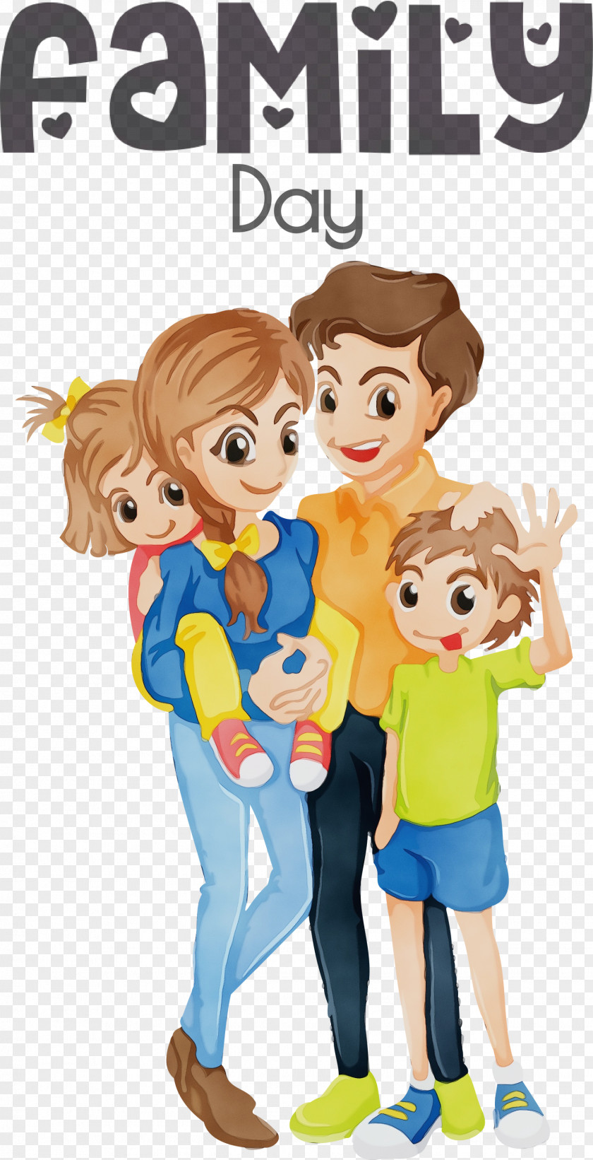 Cartoon Family Icon Royalty-free PNG