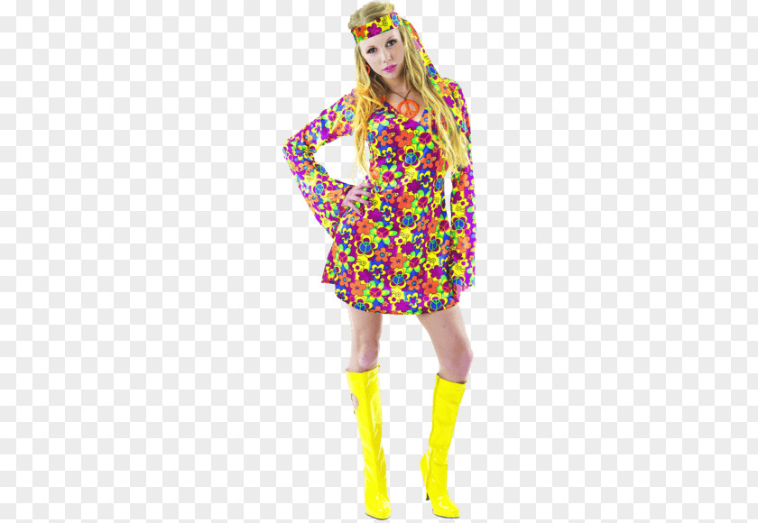 Dress 1960s Amazon.com Costume Party Hippie PNG